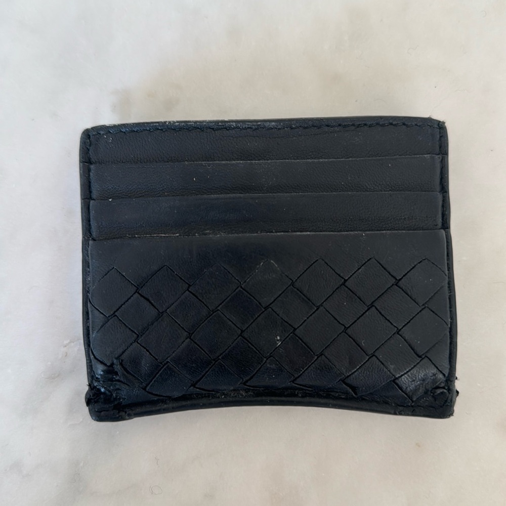 Bottega Veneta card holder wallet black